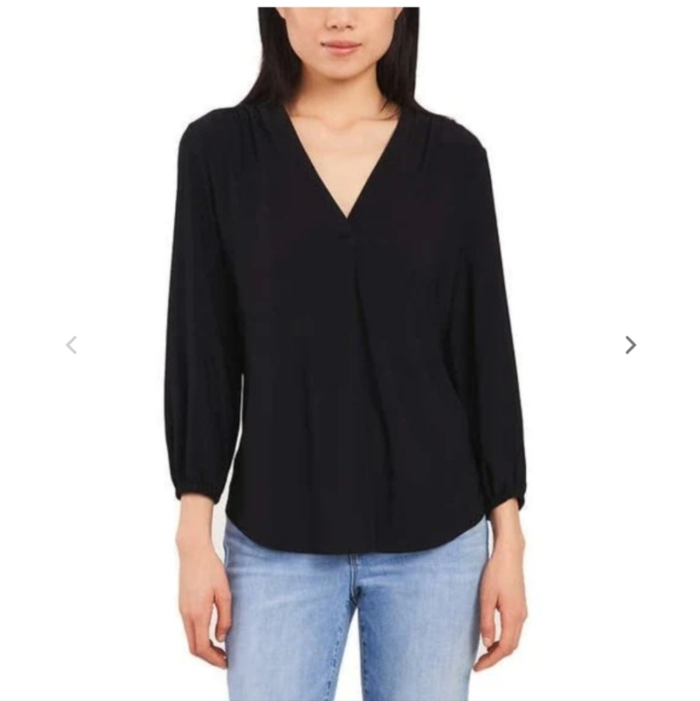 Two By Vince Camuto Ladies V-Neck 3/4 Sleeve Top